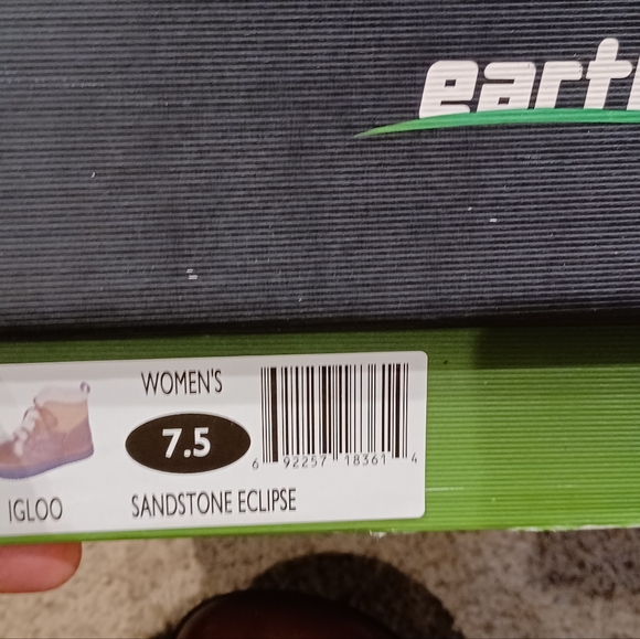 Earth Igloo Leather Sandstone Eclipse Lace Up with box Women's Size 7.5B - Picture 11 of 11